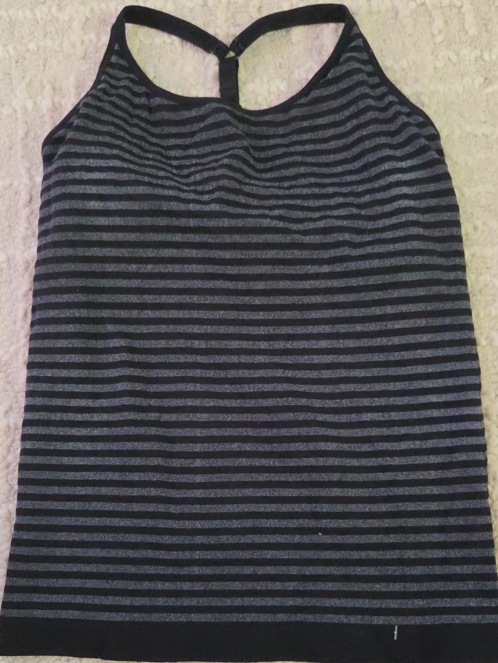 Athleta Power Y Racer Back Tank  Black & Gray, Never Used, M